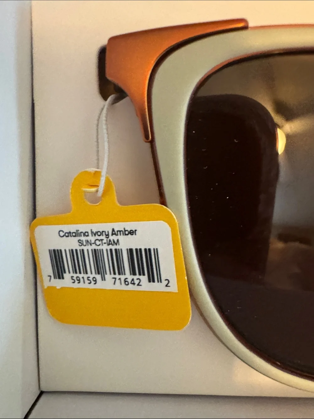 Sunski Women's Two-Tone Brown & Cream Sunglasses